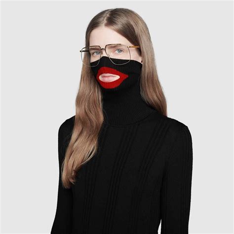 black gucci balaclava sweater|is Gucci black.